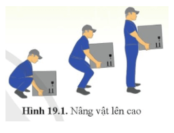 Để đưa một vật lên cao người công nhân có thể trực tiếp tác dụng lên vật một lực hướng thẳng đứng lên trên