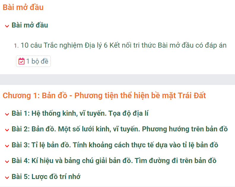 Học online Địa Lí 6 Kết nối tri thức (hiệu quả nhất)