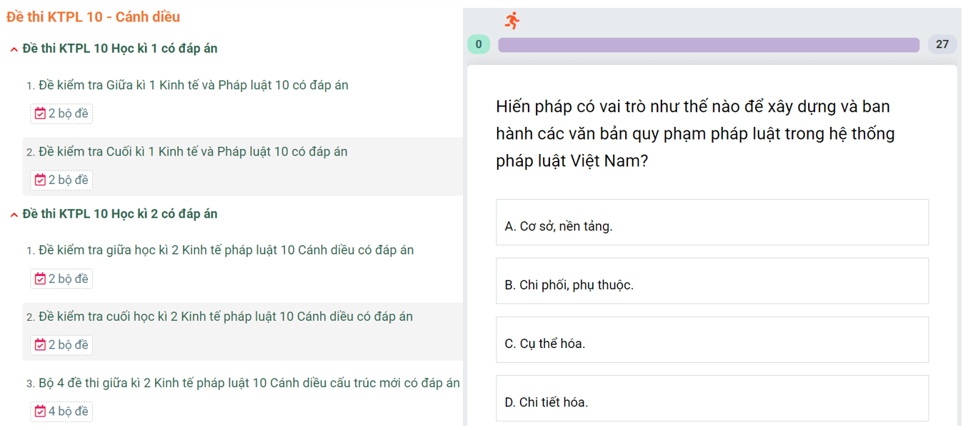Học online Kinh tế và Pháp luật 10 Cánh diều (hiệu quả nhất)