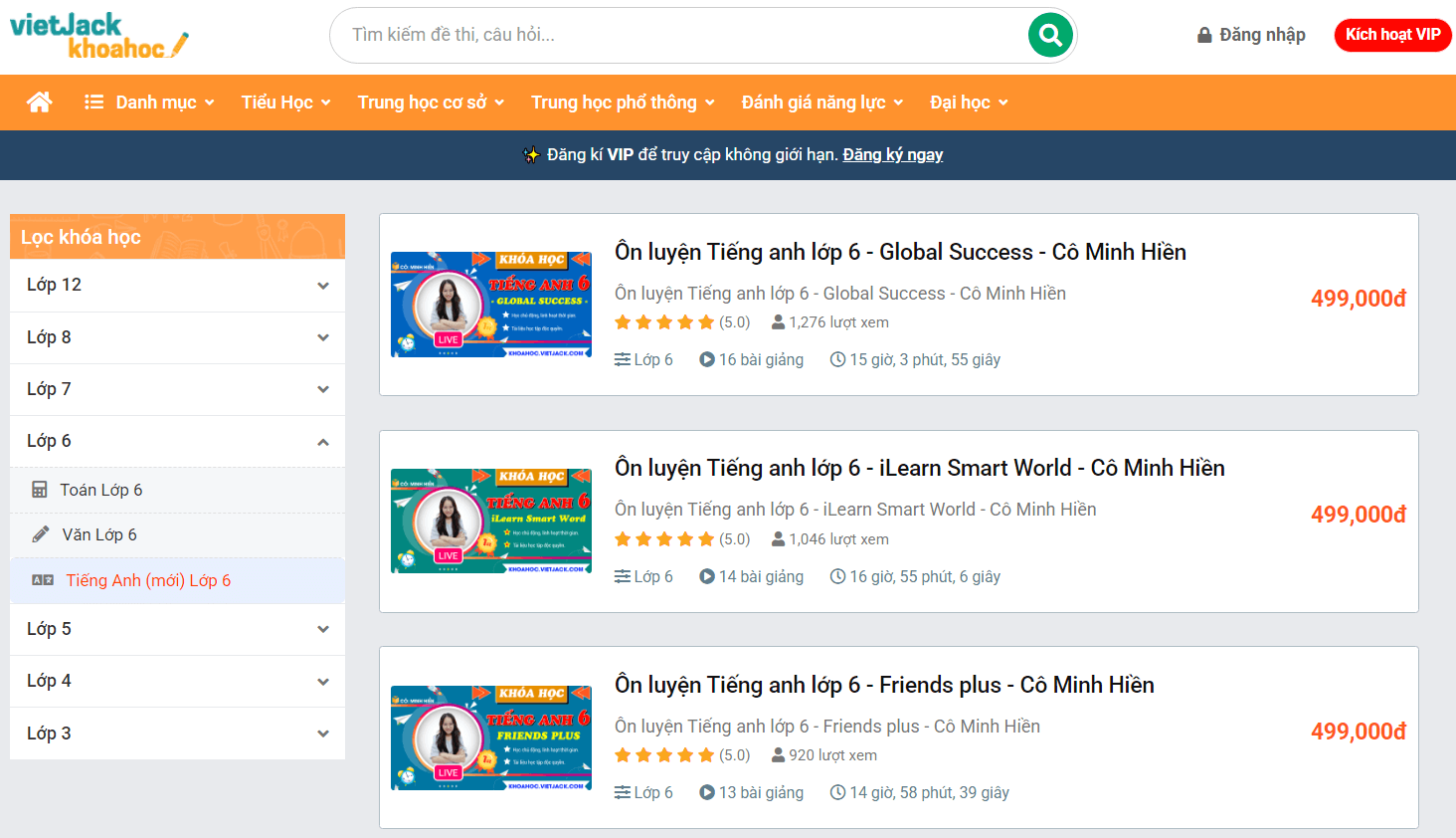 (Video) Khóa học online Tiếng Anh 6 iLearn Smart World (hay nhất)