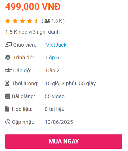(Video) Khóa học online Tiếng Anh 6 iLearn Smart World (hay nhất)