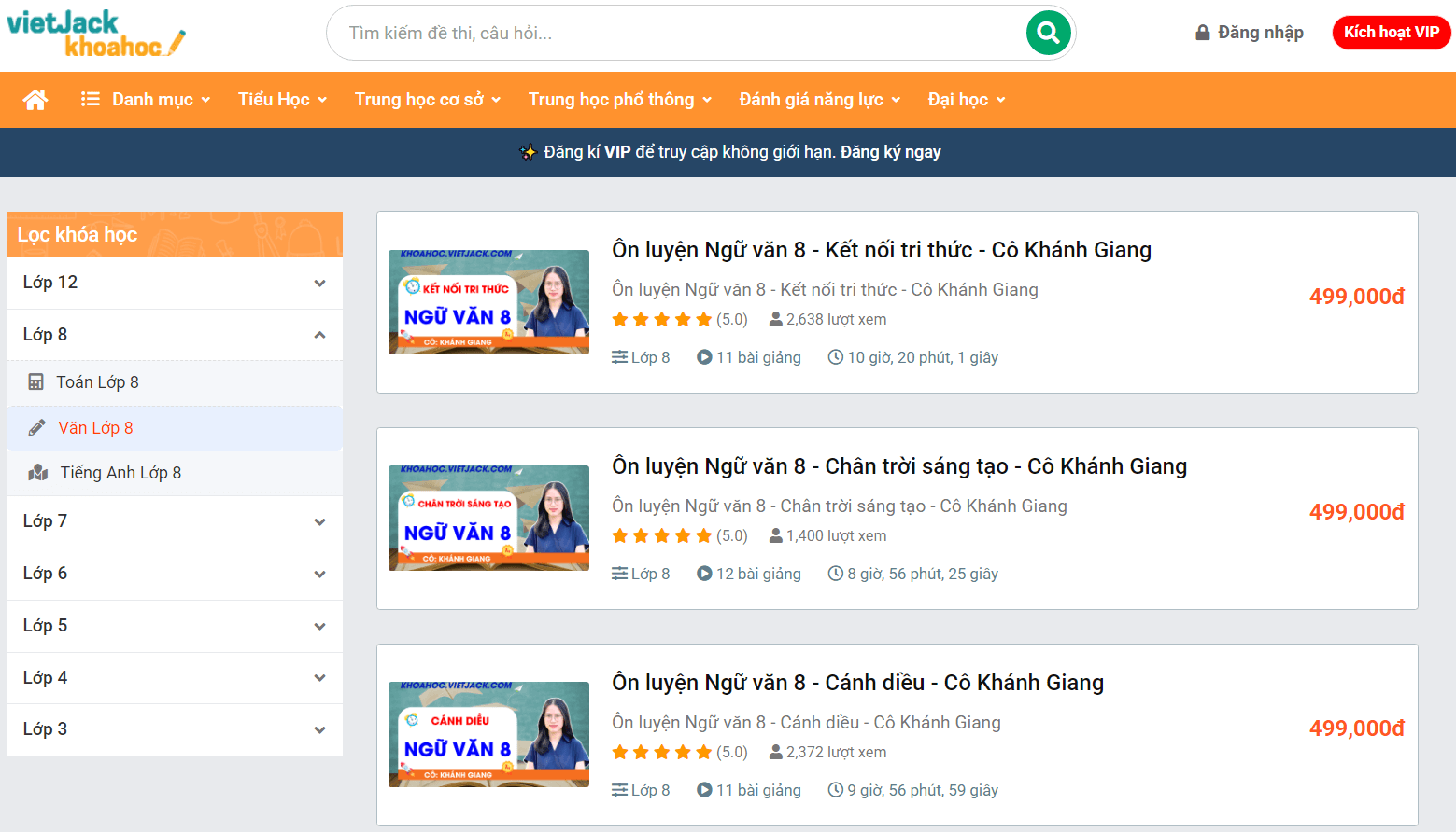 (Video) Khóa học online Văn 8 Chân trời sáng tạo (hay nhất)