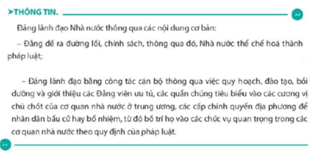 Nguyên tắc bảo đảm sự lãnh đạo của Đảng Cộng sản Việt Nam trong tổ chức