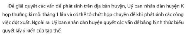 Hoạt động của Ủy ban nhân dân thể hiện nguyên tắc tổ chức 