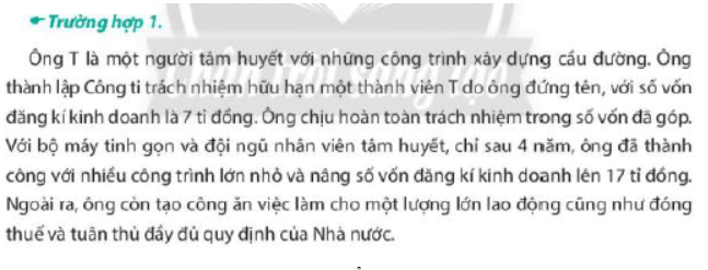 Mô hình doanh nghiệp của ông T có đặc điểm gì