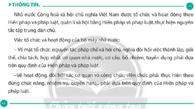 Vì sao Nhà nước Cộng hòa xã hội chủ nghĩa Việt Nam được tổ chức