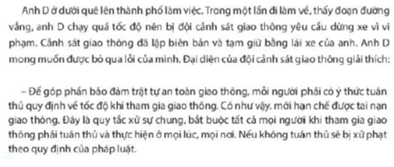 Vì sao cảnh sát giao thông lập biên bản và tạm giữ bằng lái xe của anh D