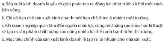 Sản xuất kinh doanh là yếu tố góp phần tạo ra động lực phát triển xã hội