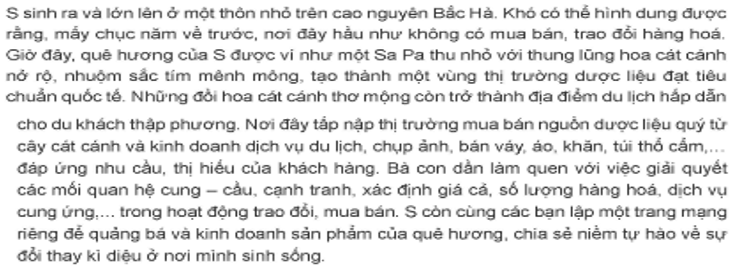 Sự thay đổi của quê hương S diễn ra như thế nào
