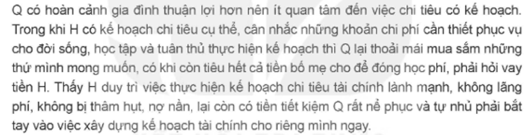 Việc không có kế hoạch tài chính cá nhân đã mang lại những hậu quả gì cho Q