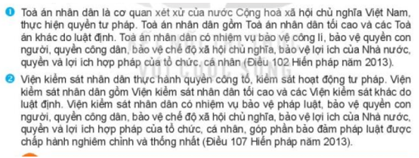 Tòa án nhân dân, Viện kiểm sát nhân dân có chức năng, nhiệm vụ gì?