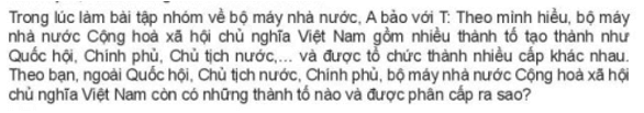 Nếu là T, em sẽ trả lời A như thế nào?