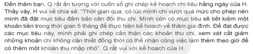 Em hãy đọc tiếp câu chuyện của H để trả lời câu hỏi