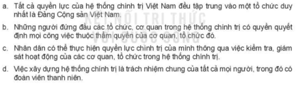 Em hãy cho biết các ý kiến sau đúng hay sai? Vì sao?