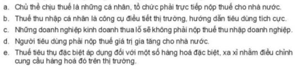 Em đồng tình hay không đồng tình với ý kiến nào sau đây? Vì sao?