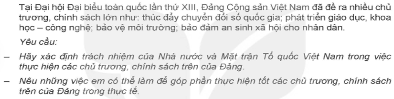 Em hãy đọc thông tin để thực hiện yêu cầu Luyện tập 3 trang 129 KTPL 10