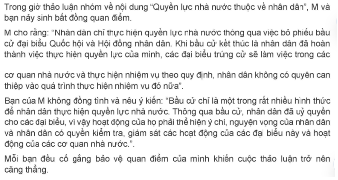 Em hãy đọc tình huống sau để trả lời câu hỏi Luyện tập 4 trang 107