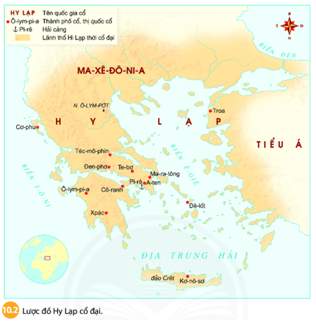 Lý thuyết Lịch Sử 6 Bài 10: Hy Lạp cổ đại
