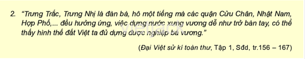 Hãy cho biết kết quả và ý nghĩa của cuộc khởi nghĩa Hai Bà Trưng