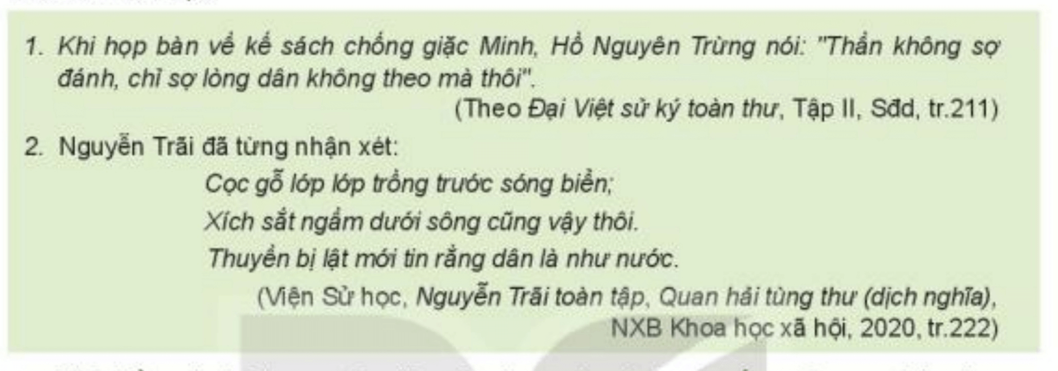 Khai thác tư liệu 1 và 2 và thông tin trong mục, hãy giải thích vì sao