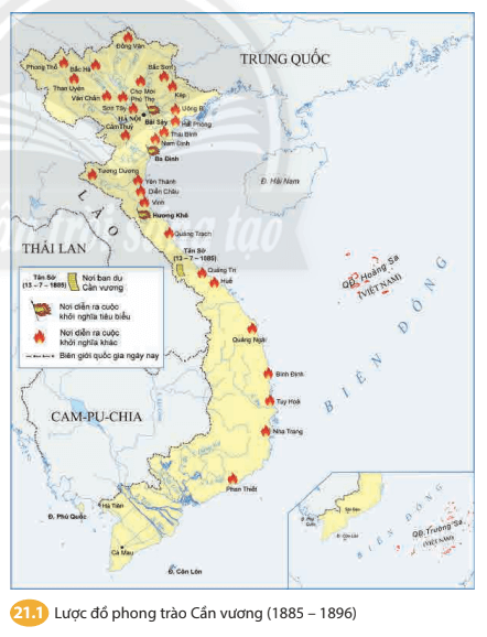 Quan sát lược đồ 21.1 dựa vào thông tin trong bài học em hãy nêu tên và vị trí