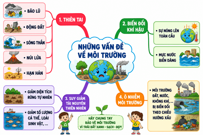 Lịch Sử và Địa Lí lớp 5 Kết nối tri thức Bài 26: Xây dựng thế giới xanh - sạch - đẹp