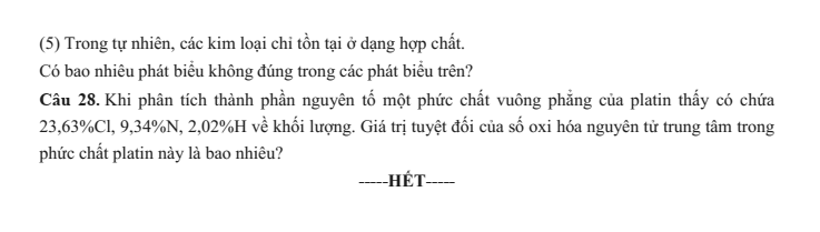 Đề thi thử Hóa Tốt nghiệp THPT 2025-2026 Sở Đồng Nai (Lần 2)