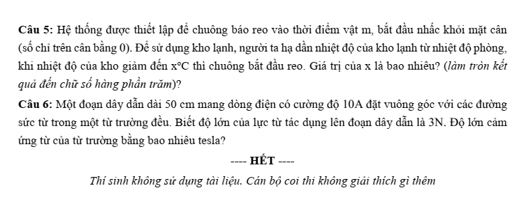 Đề thi thử Vật Lí Tốt nghiệp THPT 2025-2026 Sở Bắc Ninh (Mã 0204)