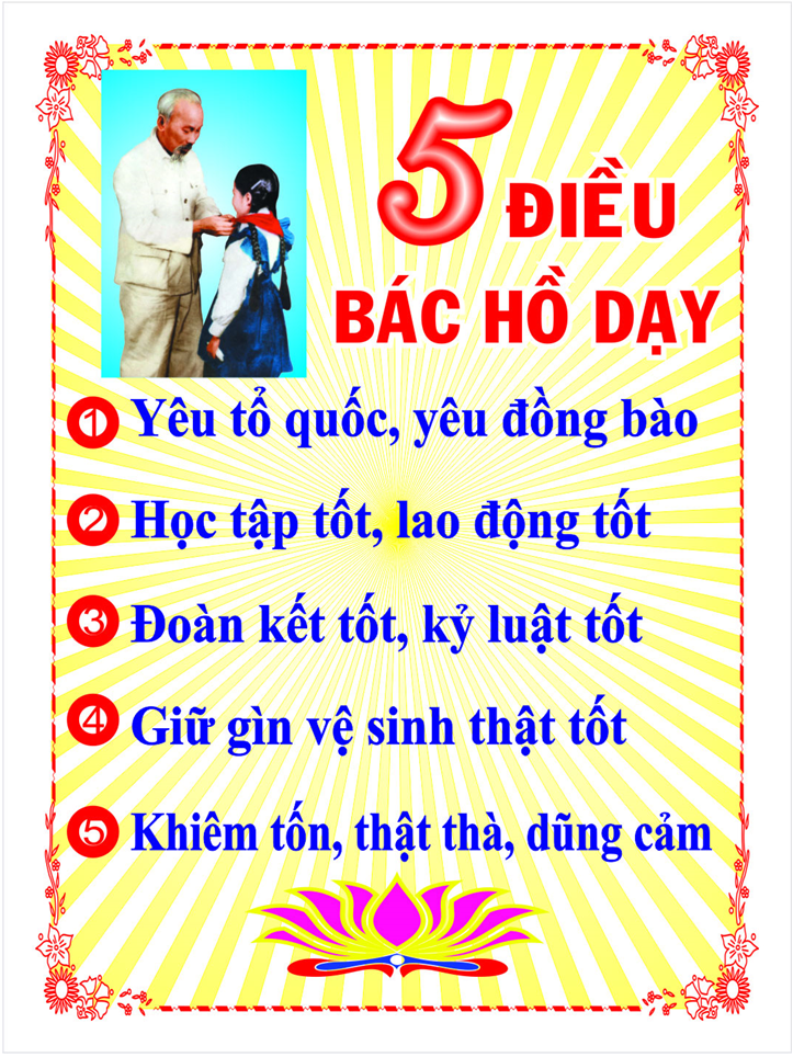 5 điều Bác Hồ dạy nhi đồng