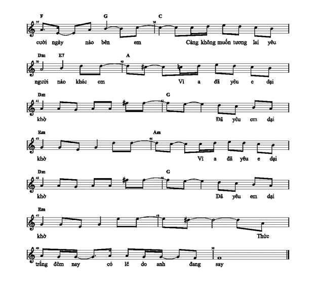 Yêu em dại khờ (lời bài hát, lyric chính xác nhất) (ảnh 3)