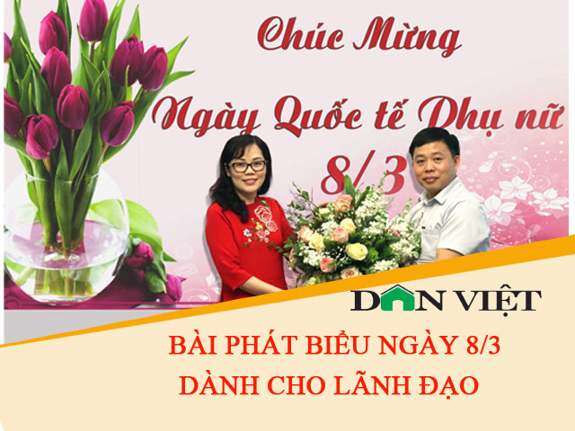 Bài phát biểu của lãnh đạo chào mừng 8.3