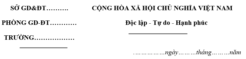 Bài thu hoạch bồi dưỡng thường xuyên