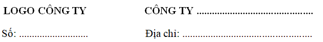 Bảng báo giá cho doanh nghiệp