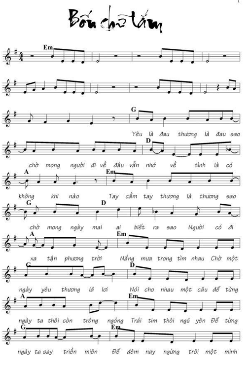 Bốn chữ lắm (lời bài hát, lyric chính xác nhất)