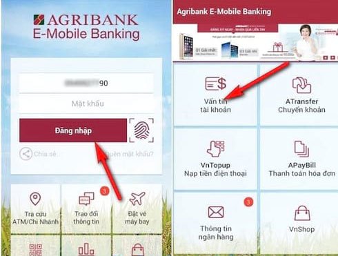 Cách kiểm tra tài khoản ngân hàng Agribank