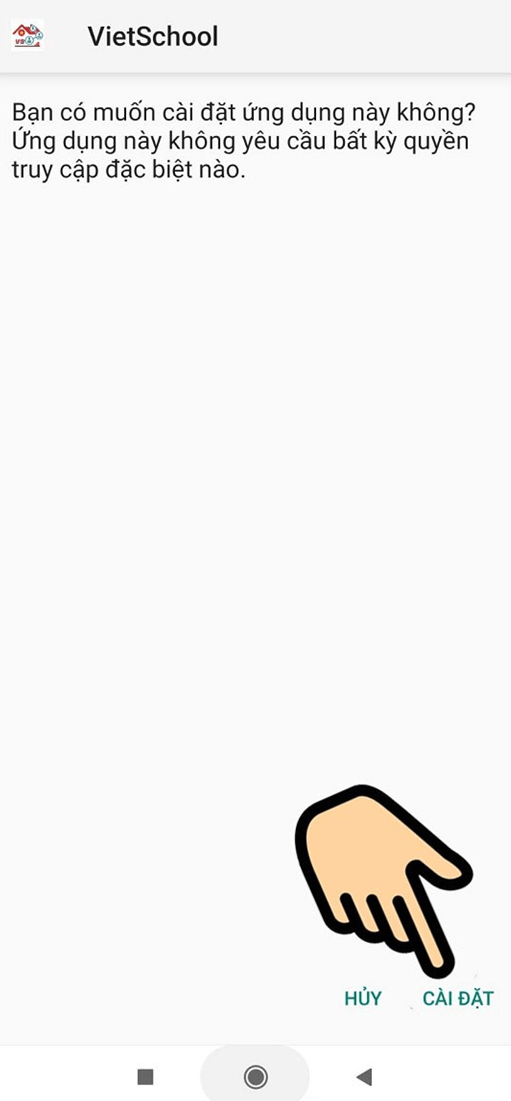 Cách tải, cài đặt VietSchool APK trên Android chi tiết cực đơn giản