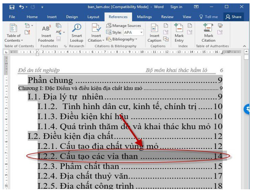 Cách tạo mục lục tự động trong word 2016 dễ hiểu nhất