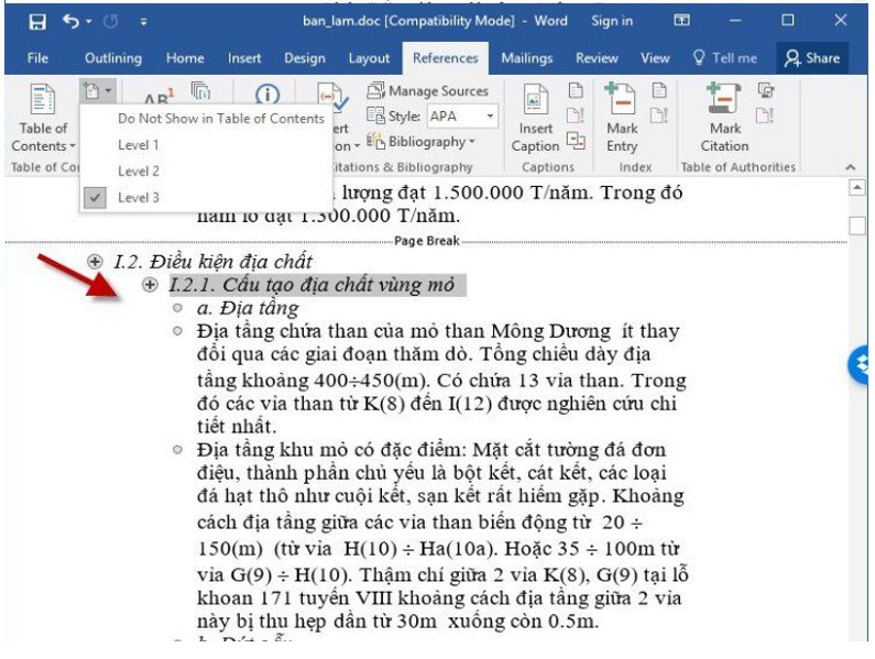 Cách tạo mục lục tự động trong word 2016 dễ hiểu nhất