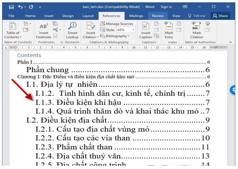 Cách tạo mục lục tự động trong word 2016 dễ hiểu nhất