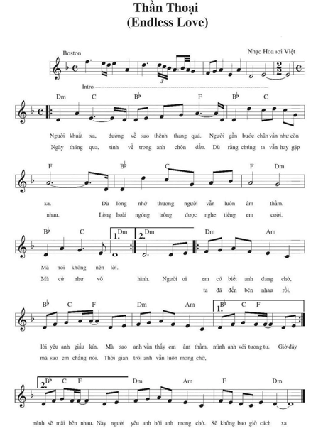 Cảm âm bài hát Thần thoại (lời bài hát, lyric chính xác nhất)