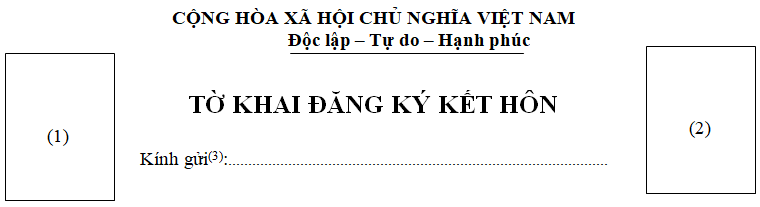 Đơn xin kết hôn với công an, quân đội, đảng viên