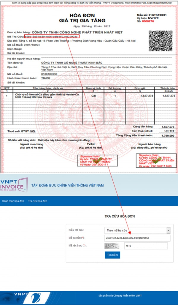 Hóa đơn điện tử VNPT