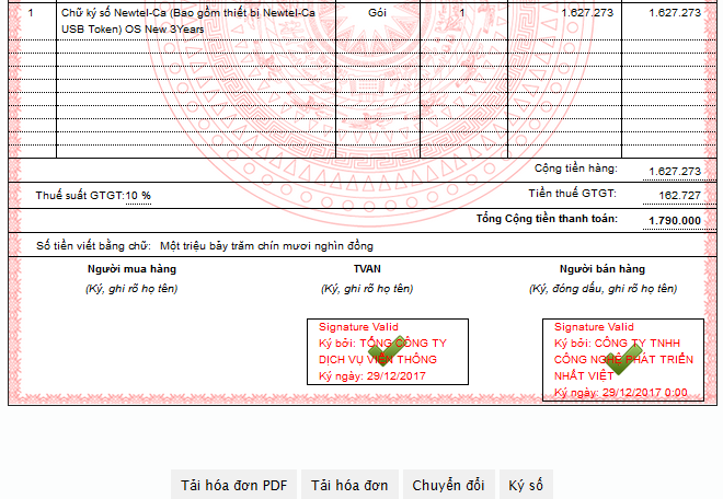 Hóa đơn điện tử VNPT