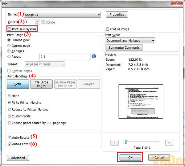 Hướng dẫn cách in File PDF với Foxit Reader và Adobe Reader chi tiết