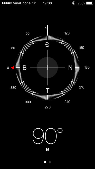 Hướng dẫn cách xem la bàn trên iPhone