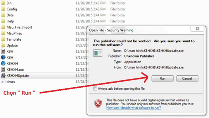Hướng dẫn cập nhật phần mềm KBHXH
