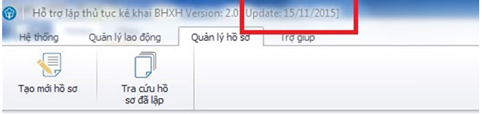 Hướng dẫn cập nhật phần mềm KBHXH