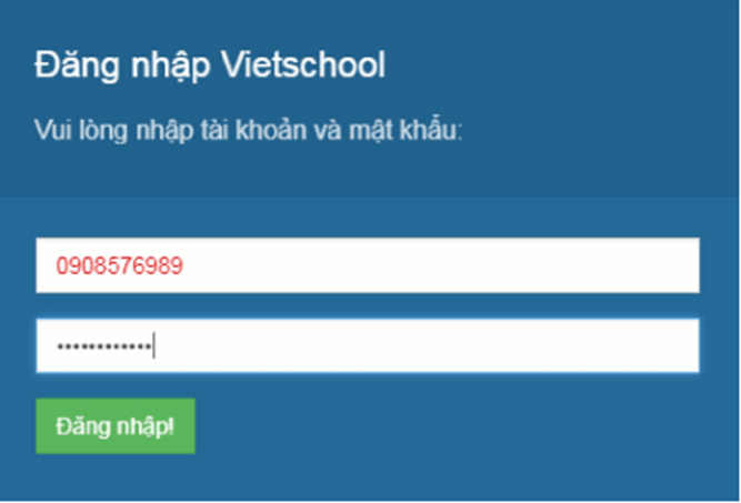 Hướng dẫn nhập điểm trên phần mềm VietSchool