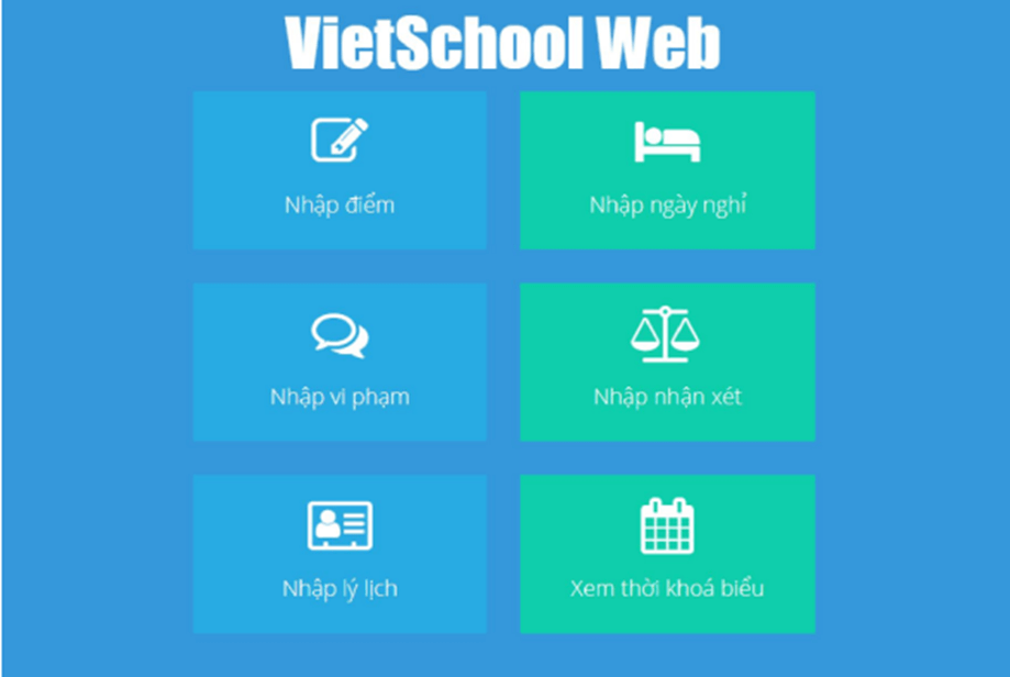Hướng dẫn nhập điểm trên phần mềm VietSchool