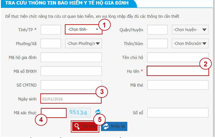 Hướng dẫn tra cứu Mã số BHXH và Mã hộ gia đình